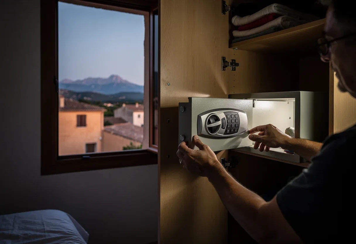 Installation d'un coffre-fort à Elne